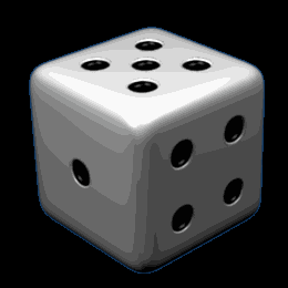 Dice roll animation left